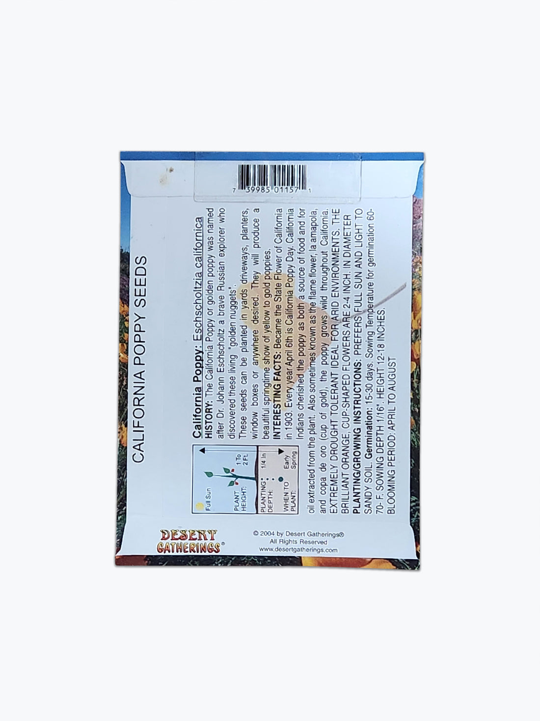 California Poppy Seeds