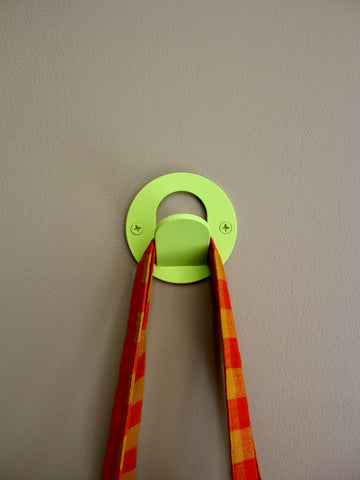 Single Tab Wall Hook - Chartreuse Gloss