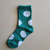 Women's Rie Crew Sock - Green
