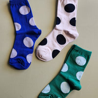 Women's Rie Crew Sock - Green