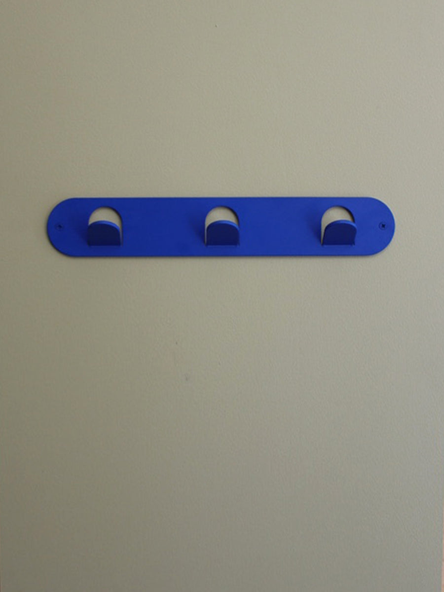 Triple Tab Hook - Matte Cobalt