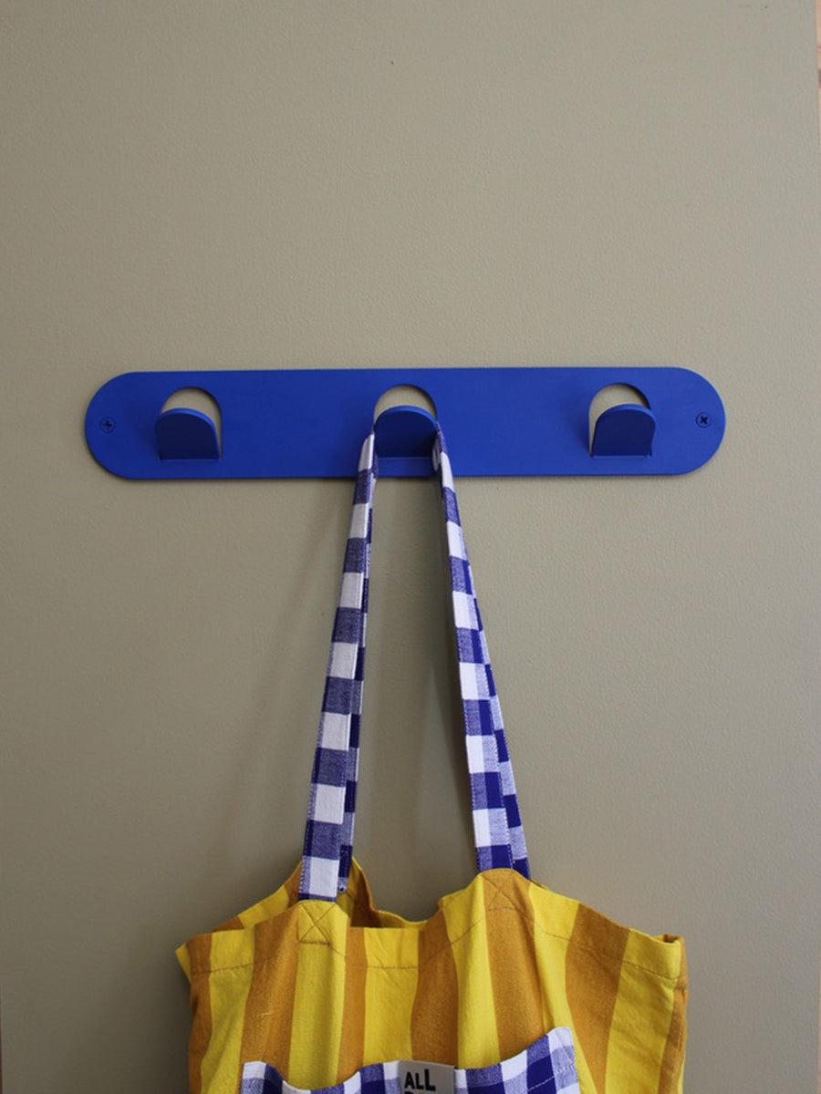 Triple Tab Hook - Matte Cobalt