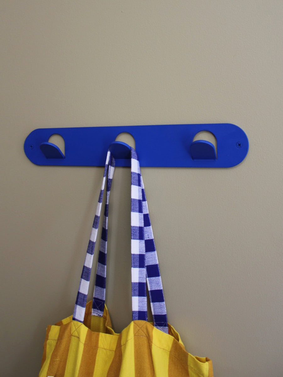 Triple Tab Hook - Matte Cobalt