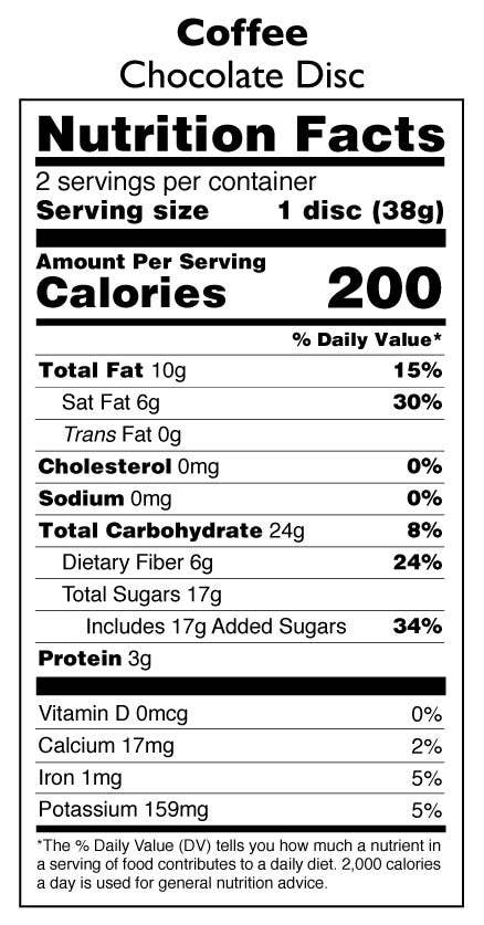 Chocolate Disc - Coffee