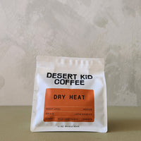 Desert Kid Coffee package on a neutral background