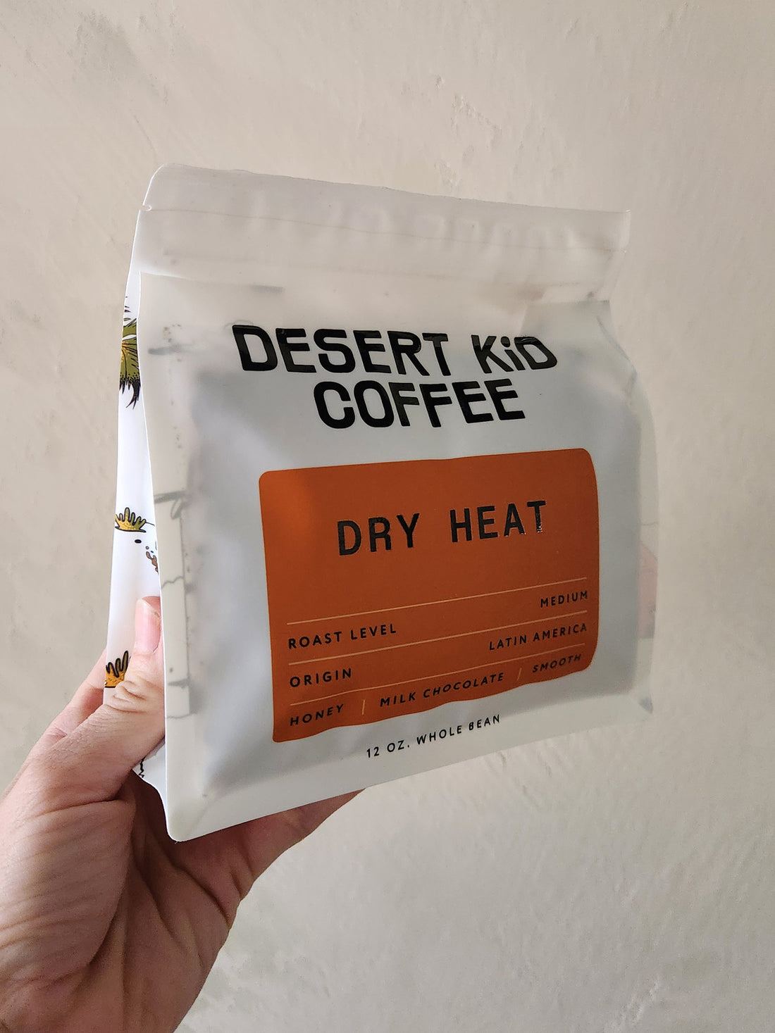 Desert Kid Coffee package labeled &