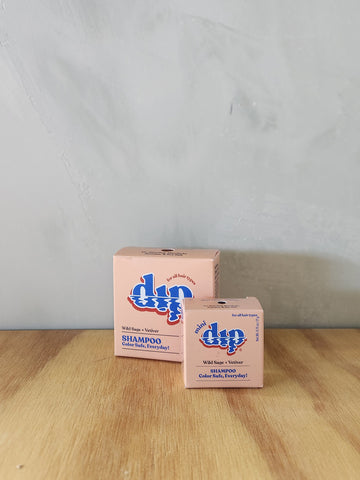 a shampoo bar scented with wild sage and vetiver.