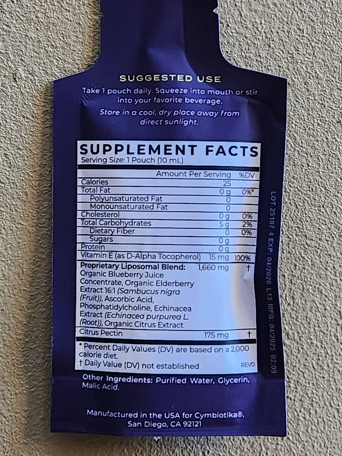 Defense Packet - Elderberry Liposomal