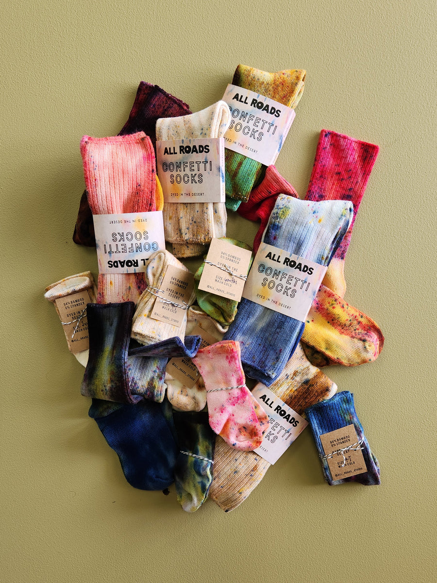 Confetti Socks - Lichen