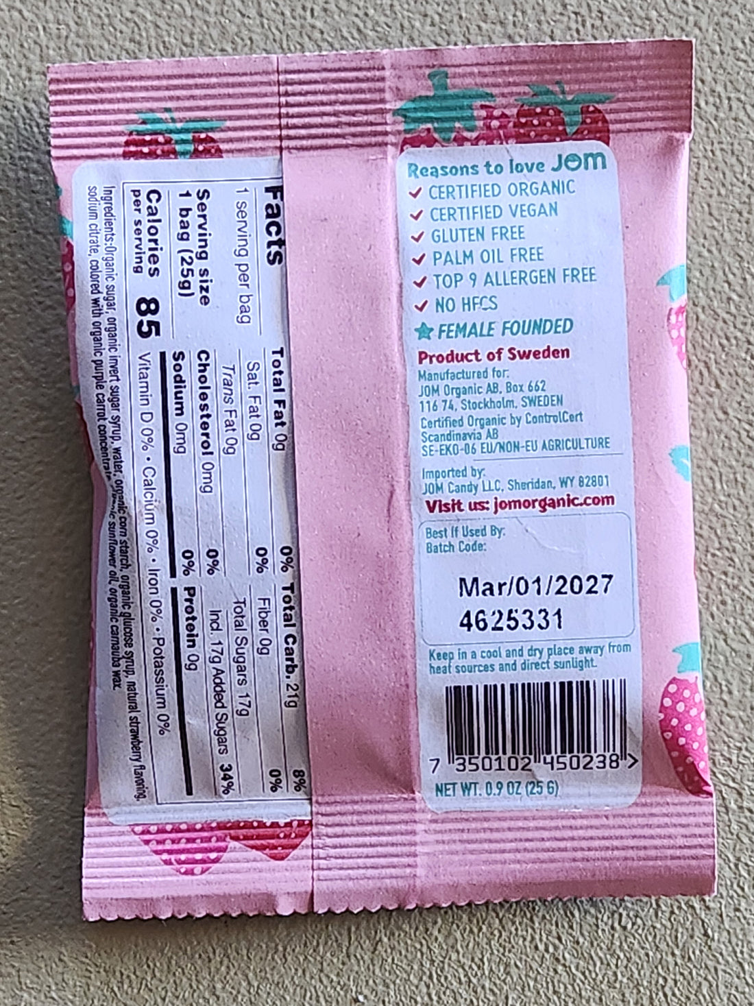 Organic Gummies - Wild Strawberry