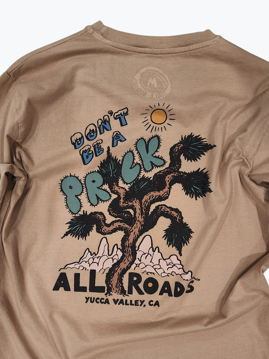 Souvenir Tee - Khaki Don't Be a Prick Long Sleeve