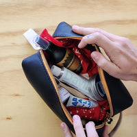 Leather Dopp Kit - Black