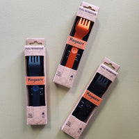 Magnetic Travel Cutlery - Orange