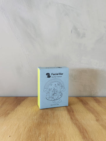 A facial bar soap made with tea tree and charcoal.