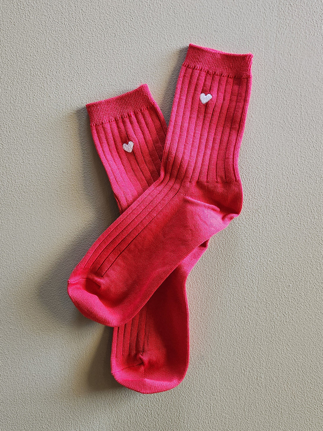 Heart Socks - Mercerized Combed Cotton Rib