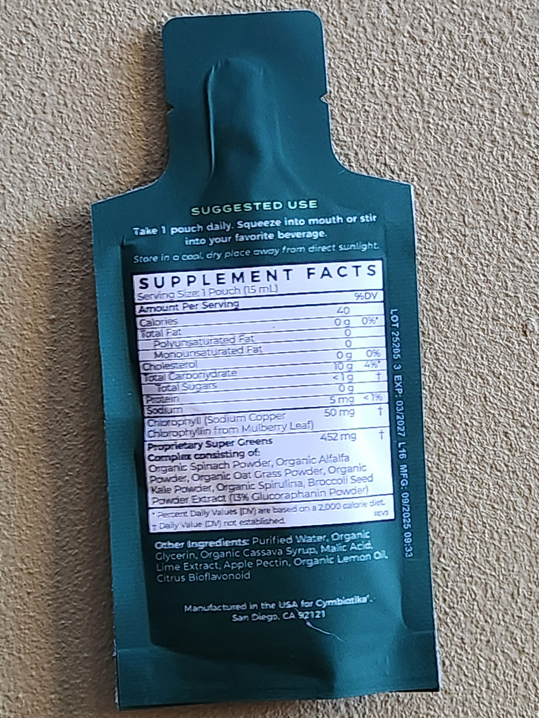 Defense Packets - Super Greens Chlorophyll Detox