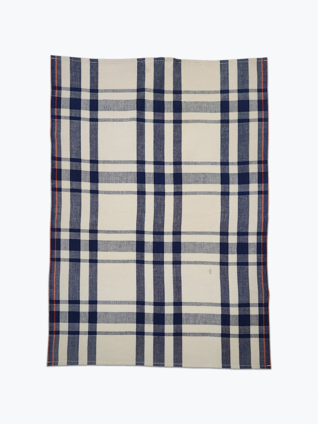 Cotton Tea Towel - Navy Plaid