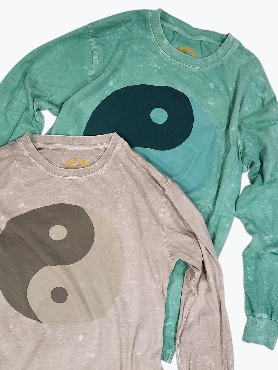 Yin Yang Long Sleeve Tee - Sand