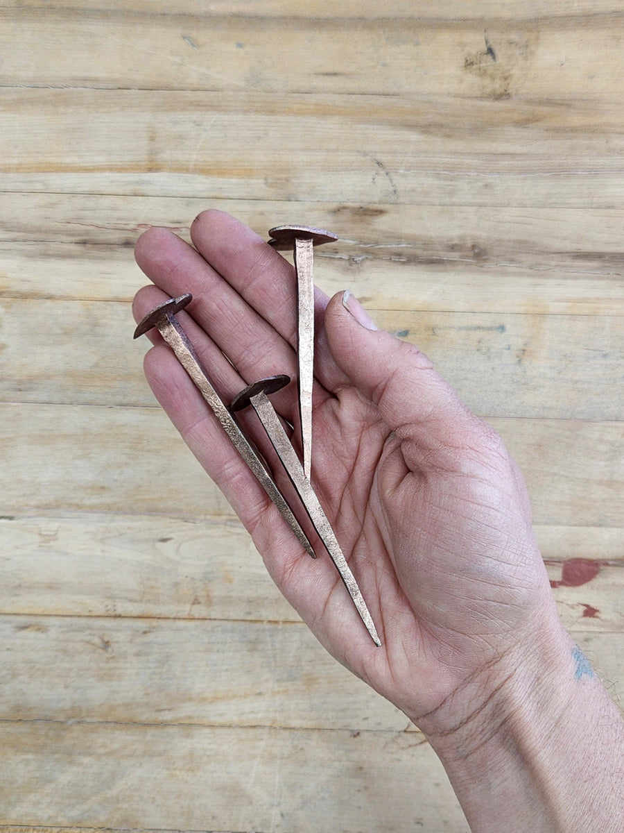 Forged Heart Nails - Copper