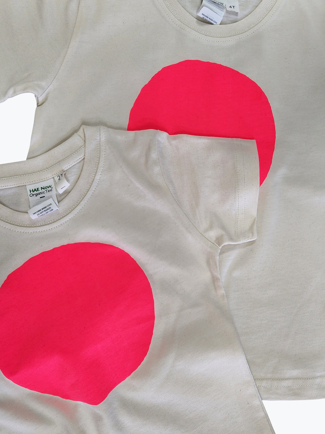 Kids Circle Tee - Fluro Pink