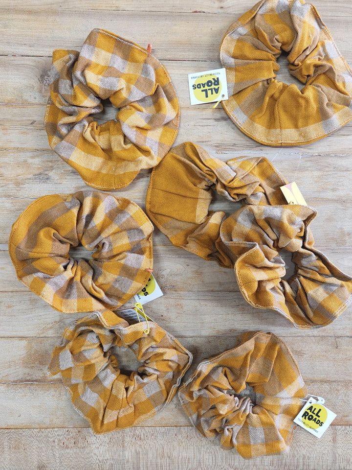 Gingham Hair Scrunchie - All Roads